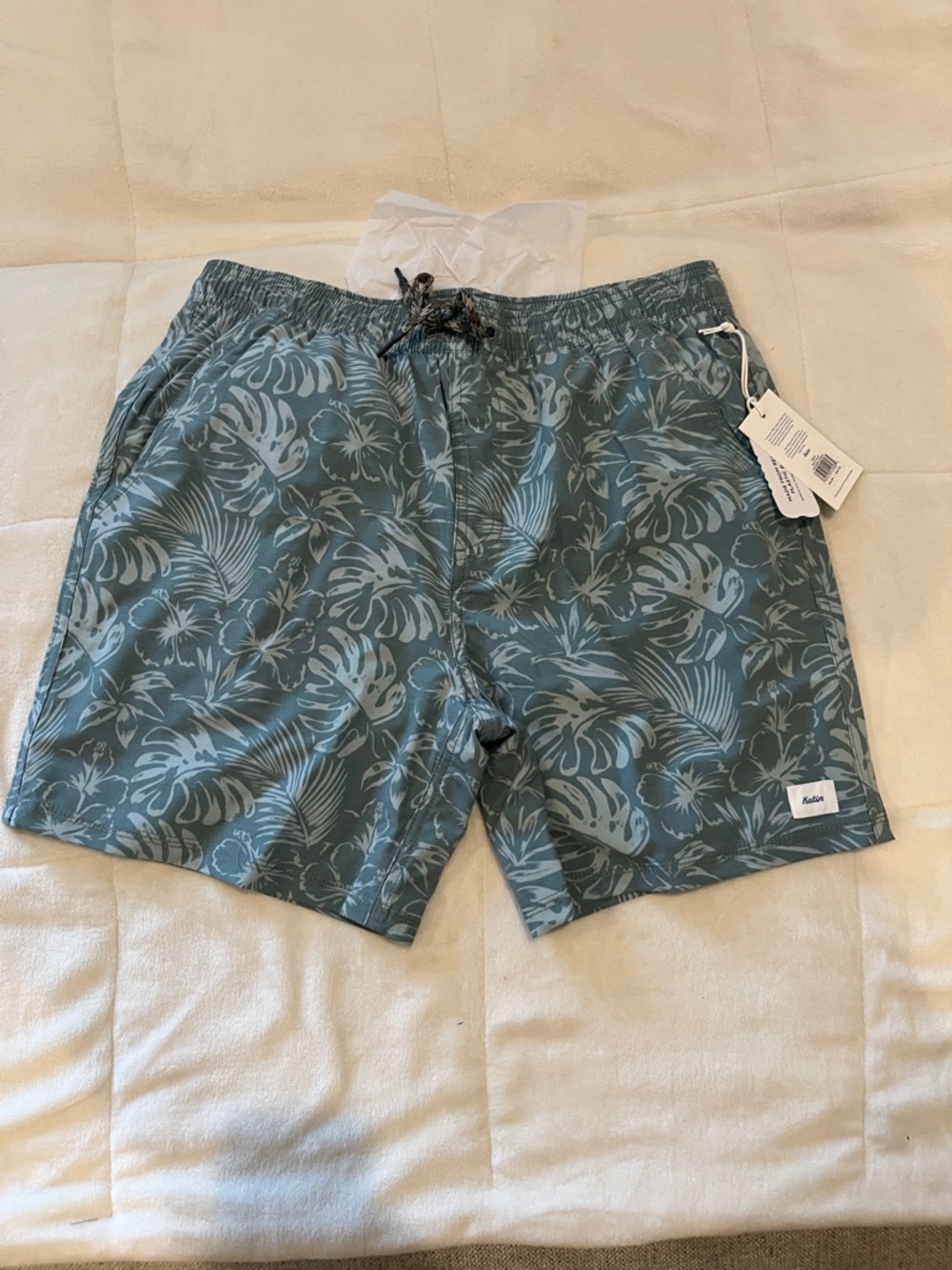 Katin Green Floral Men Swim Hybrids